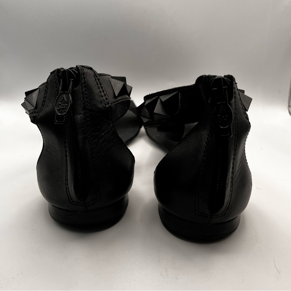 ASH BLACK LEATHER SANDALS - Picture 8 of 13